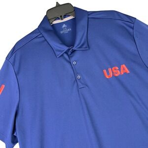 USA Legends Golf Resort Adidas Performance Polo Shirt Mens 2XL Myrtle Beach SC